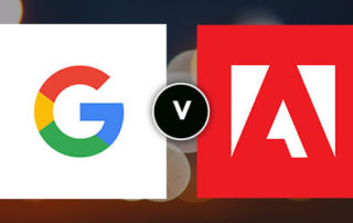 Google versus Adobe logos