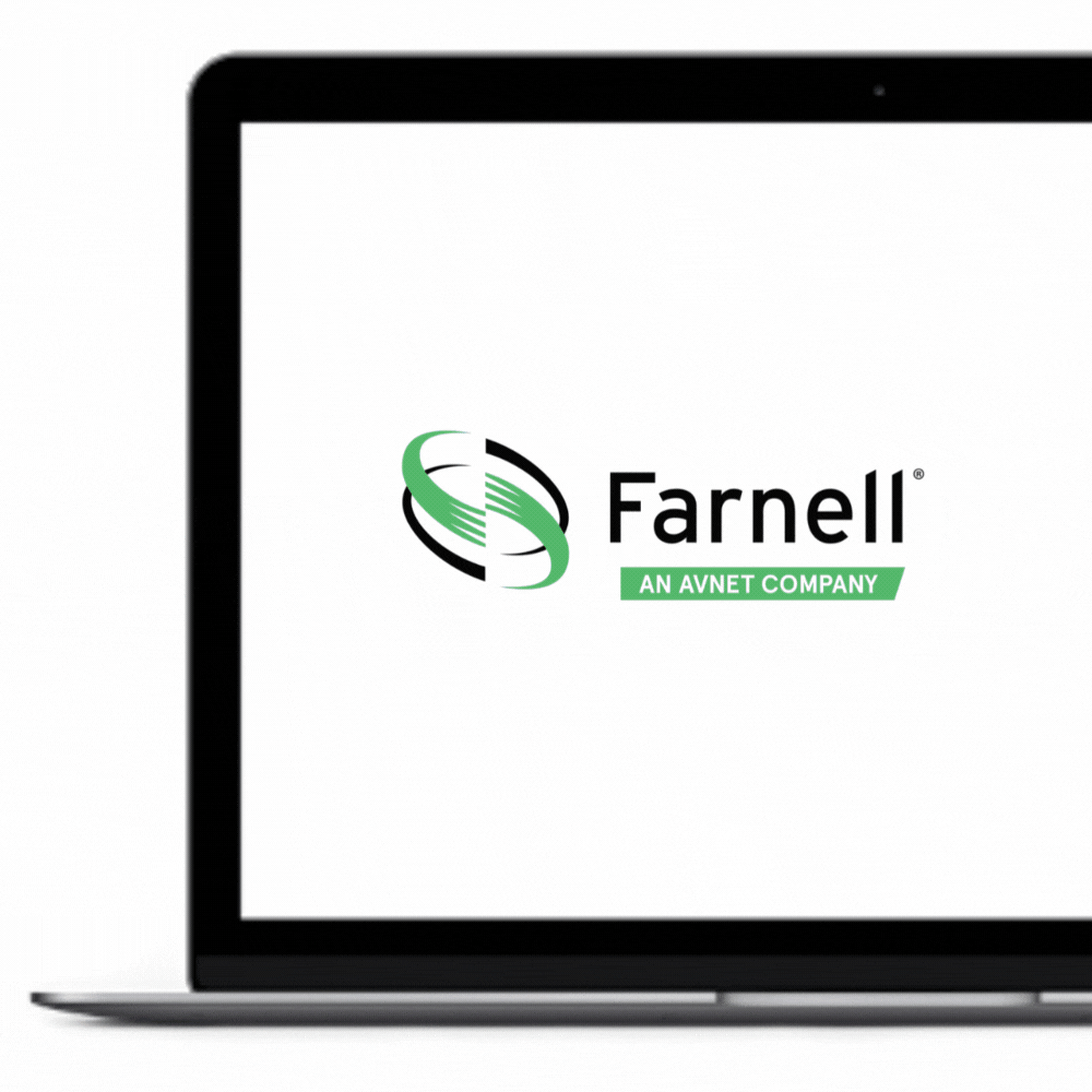 Animated example of Farnell's website.