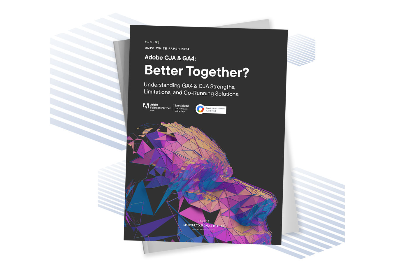 Front cover displaying Adobe CJA & GA4: Better Together? whitepaper